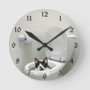 Buscar humor del gato relojes de pared Divertido