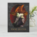 Buscar bruja 14x19 invitaciones Espeluznante
