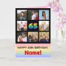 Buscar sesenta y cinco años tarjetas General y unisex