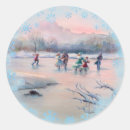 Buscar hielo redondas pegatinas Navidades