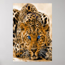 Buscar leopardo azul posters Huella de leopardo