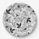 Buscar floral platos Blanco