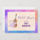Buscar violín invitaciones Acuarela