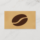 Buscar granos café de tarjetas de visita Plantilla