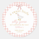 Buscar silly pegatinas Gingham rosa