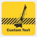 Buscar grúa de construcción pegatinas Negro