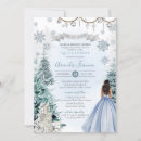 Buscar winter quinceanera invitaciones Navidades