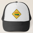 Buscar cruce camionero gorras Advertencia