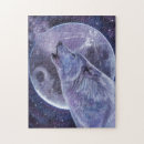 Buscar lobo y luna puzzles Vida silvestre