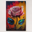 Buscar flores surrealistas puzzles Rosa