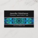 Buscar mandala verde tarjetas de visita Moderno