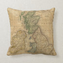 Buscar mapa de escocia cojines Mostrado
