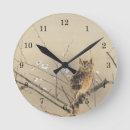 Buscar woodblock relojes de pared Flores
