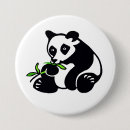 Buscar oso panda chapas Blanco y negro