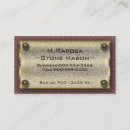 Buscar albañil piedra de tarjetas de visita Profesional