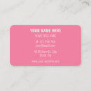 Buscar color rosa de tarjetas de visita Profesional