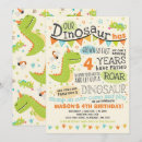 Buscar rugido invitaciones Dinosaurio