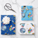 Buscar astronauta papel de regalo Acuarela