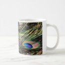 Buscar pavo real tazas Brillante