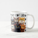 Buscar loco para los gatos tazas General y unisex