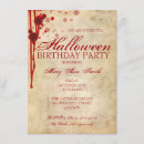 Buscar boda invitaciones de halloween Rojo