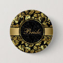 Buscar y damasco negro pins Oro