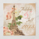 Buscar parís boda invitaciones Flores
