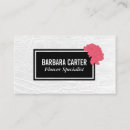 Buscar claveles tarjetas de visita Carnaciones