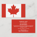 Buscar bandera canadiense tarjetas de visita Canadá