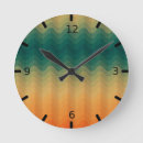 Buscar ondulado relojes de pared Verde