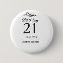 Buscar feliz cumpleaños chapas Minimalista