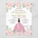 Buscar quinceanera bonito invitaciones Bonito florece rosa