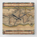 Buscar mapas antiguos relojes de pared Vintage
