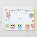 Buscar búhos lindos invitaciones Para niños