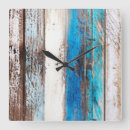 Buscar driftwood relojes de pared Azul