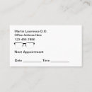 Buscar recordatorio la cita de tarjetas de visita Médicos