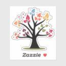 Buscar árbol de corazones pegatinas Para niños