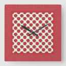 Buscar puntos rojos relojes de pared Blanco