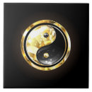 Buscar yin y yang azulejos Negro