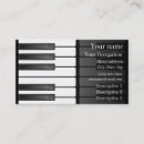 Buscar diseño musical tarjetas de visita Blanco y negro