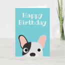 Buscar perro bulldog tarjetas Feliz
