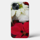 Buscar flores rojas iphone fundas Navidad