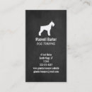 Buscar schnauzer tarjetas de visita Logotipo