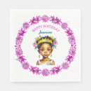 Buscar tiara servilletas Flores rosadas