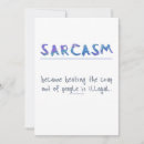 Buscar sarcasmo tarjetas Eslogan divertido