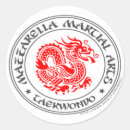 Buscar el taekwondo pegatinas Dragón