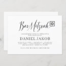 Buscar bar mitzvah invitaciones Elegante