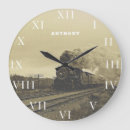 Buscar trenes del vapor relojes de pared Para él
