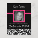 Buscar modelo de la cebra invitaciones Rosa