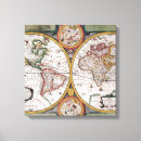 Buscar mapa del mundo antiguo lienzos Viajes